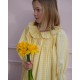 Nightingale Girl's Dress Primrose Gingham with Daffodil Hand Smocking