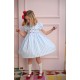 Thatcher Dress Sailor Stripe with White Heart Hand Smocking