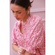 Cleopatra Blouse Pink Panther Cotton with Milkshake Hand Smocking Edition 36
