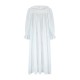 Nightingale Women's Dress Cloud Puff Plumetti with Ivory Hand Smocking