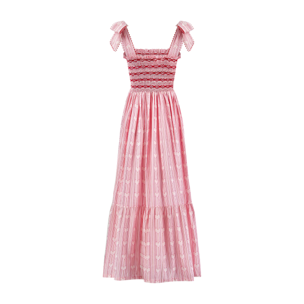 Grace Hopper Dress Love Heart Weave with I Heart You Hand Smocking